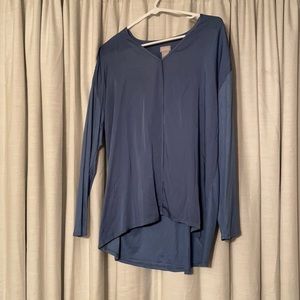 Blue long sleeve shirt from Chico’s. Medium.